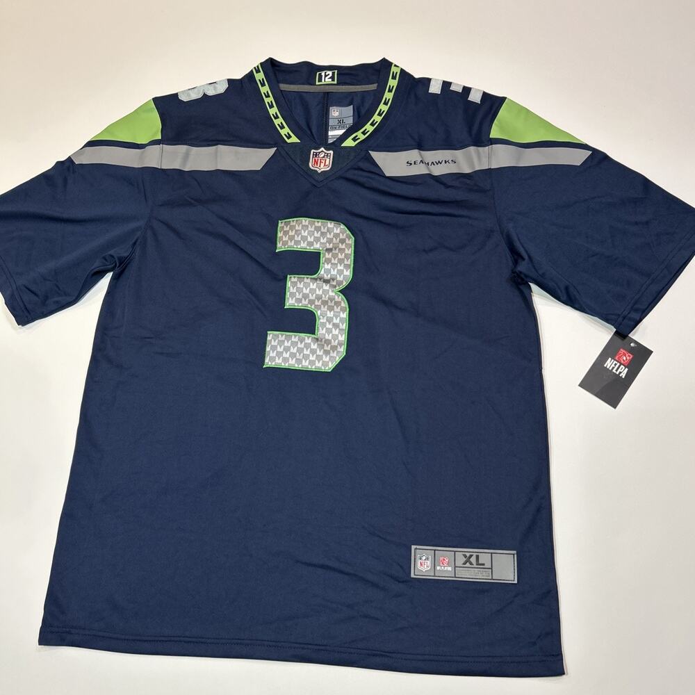 Seattle Seahawks Mens Jersey Size XL Extra Large Russell Wilson NFL Football - Picture 2 of 16